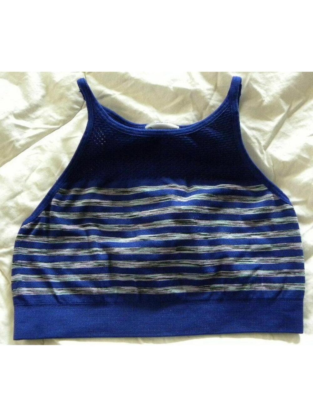 Climawear Sports Bra Girls Cobalt Blue Racerback Active Wear Size XS
